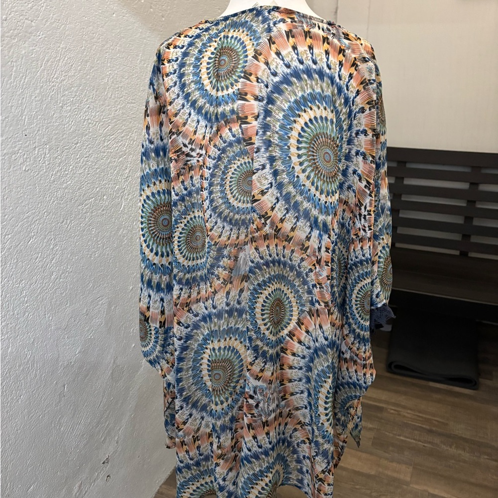 Umgee Multicolor Women's Boho Kimono Size XL/1XL - Picture 5 of 5